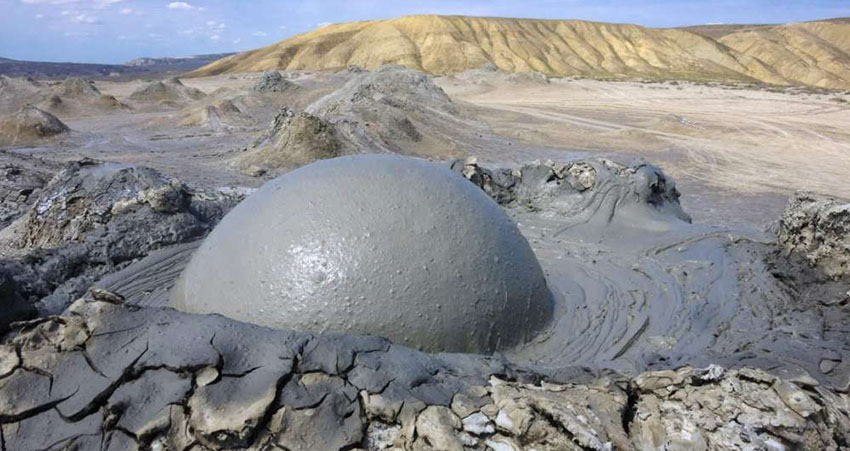 mud volcanoes